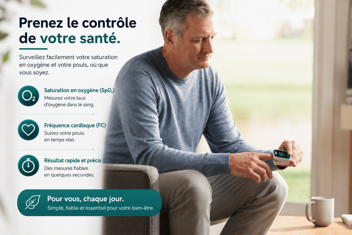 Oxymètre PURAE utilisation