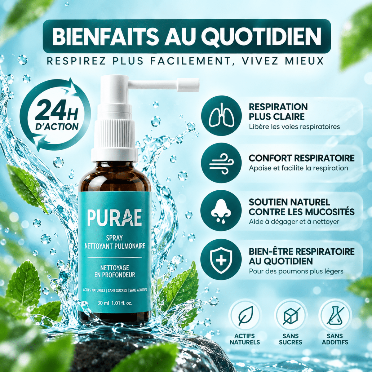 PURAE™ Spray Nettoyant Pulmonaire